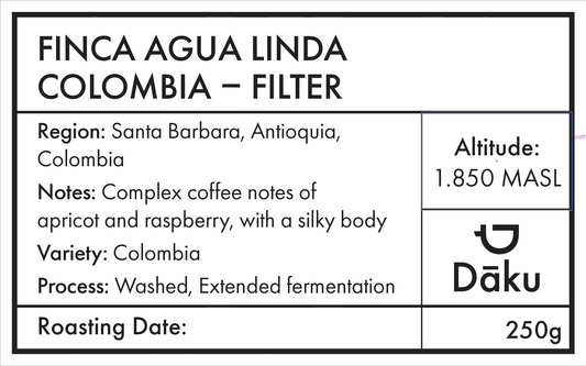 Colombia Finca Agua Linda Filter 250g